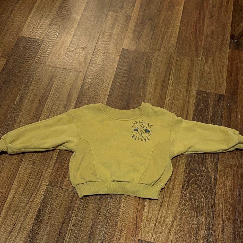 Explore Nature Kids Yellow Sweatshirt